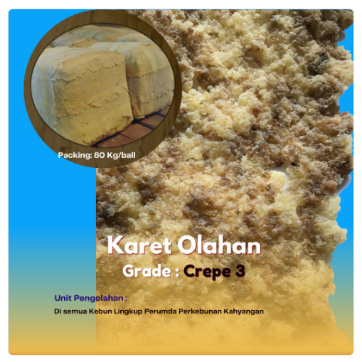 Karet Olahan Grade Crepe 3