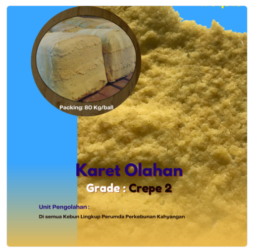 Karet olahan Grade Crepe 2